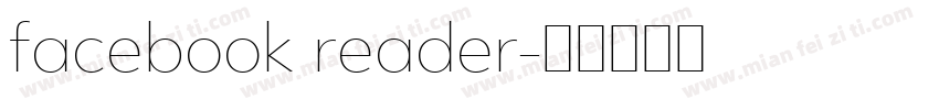 facebook reader字体转换